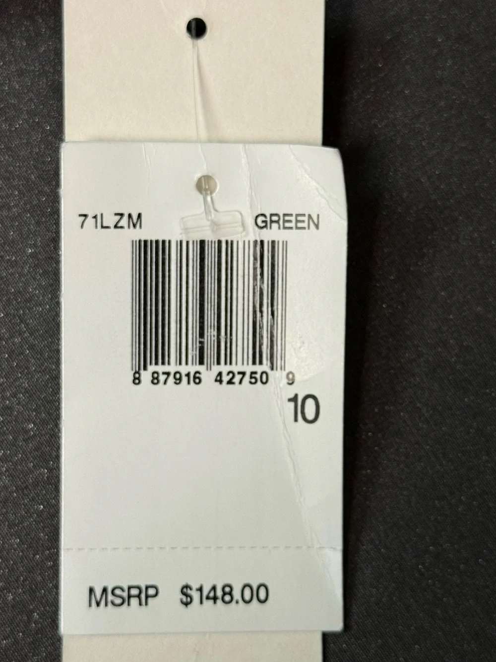 French Connection V Neck Mini Dress, Dark Green, Size 10, NWT